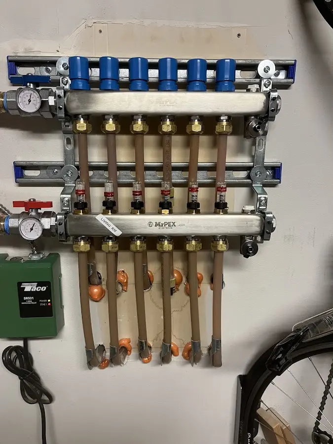 Plumber performing Gas Leak Detection at a residential property in Elmsford